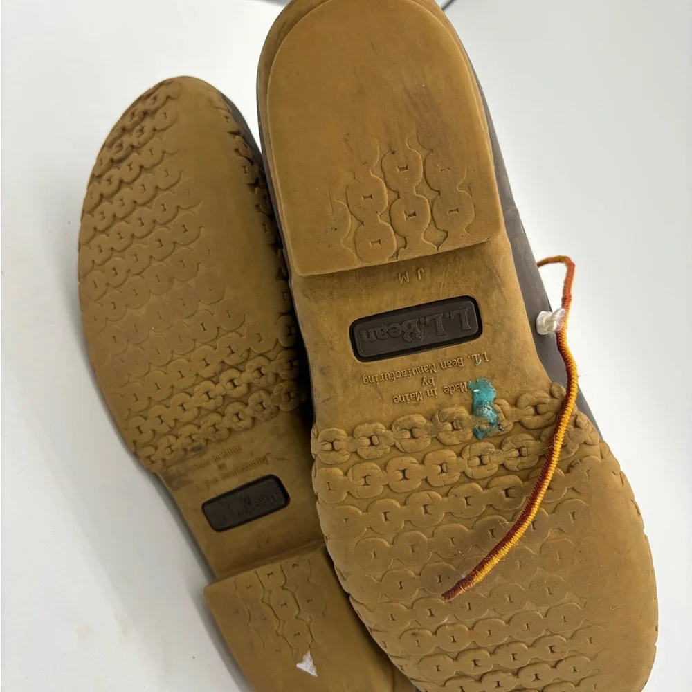 L.L. Bean Boots Mens Waterproof Leather Duck Lace-Up‎ Rain Sz 10